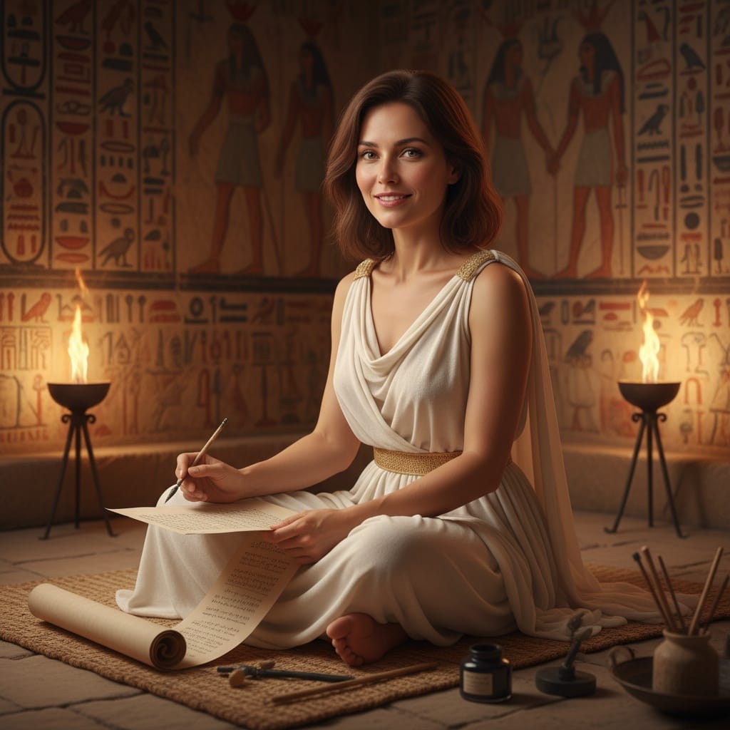 petite white woman tomb scribe scene 29406124