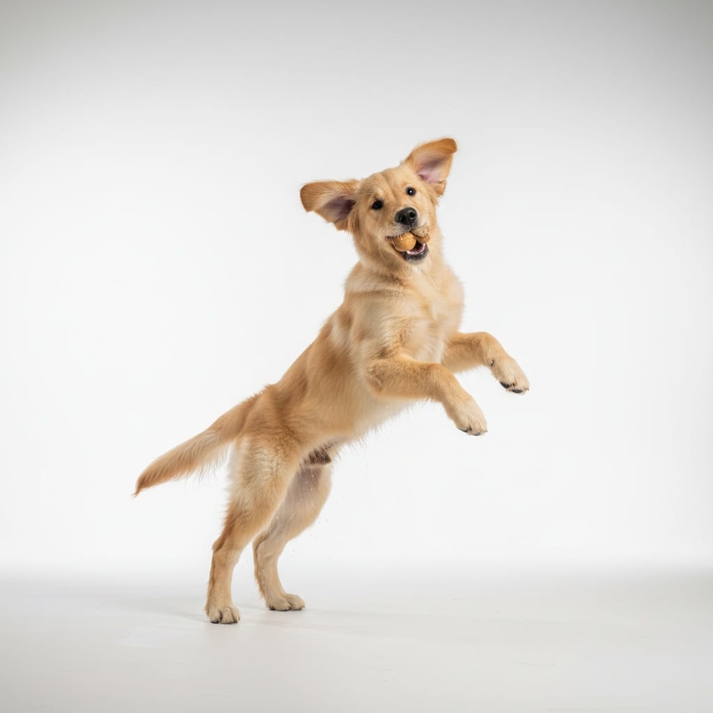 playful action mid jump 10169109