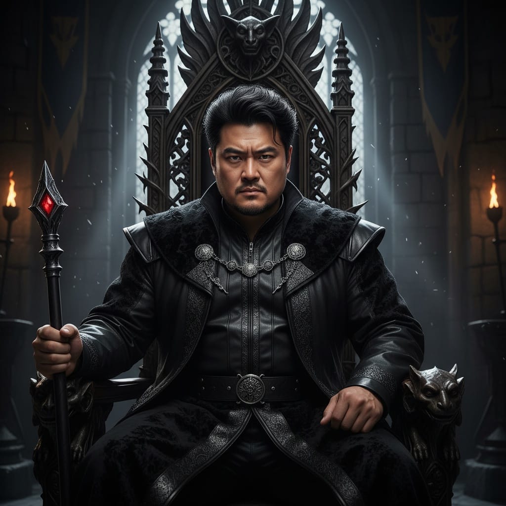 plus_size asian man dark throne room ruler 67138776