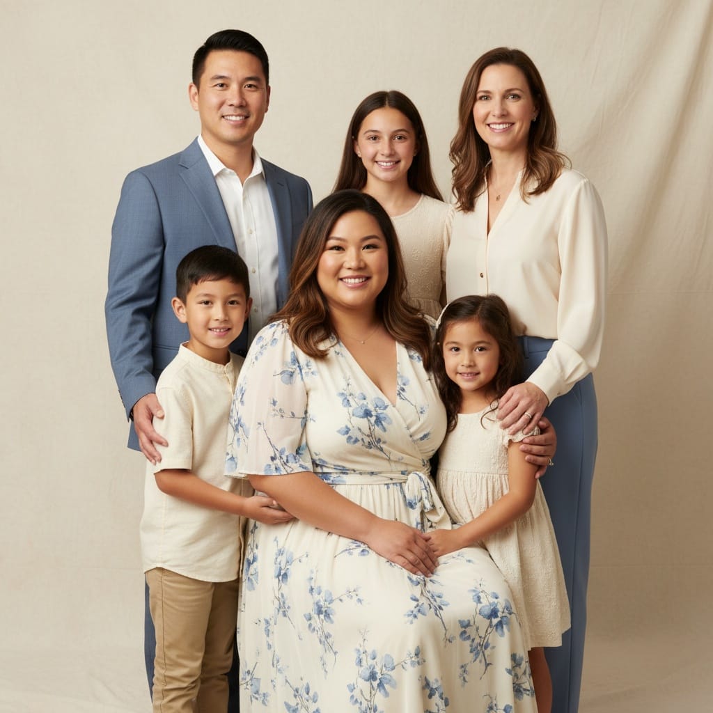 plus_size asian woman formal studio portrait 11395584
