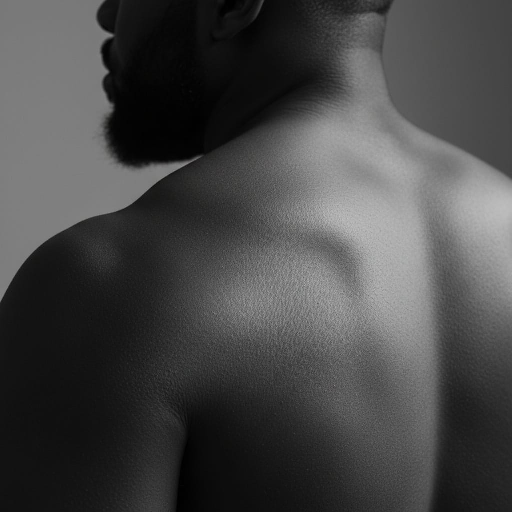 plus_size black man abstract body form study 32106244