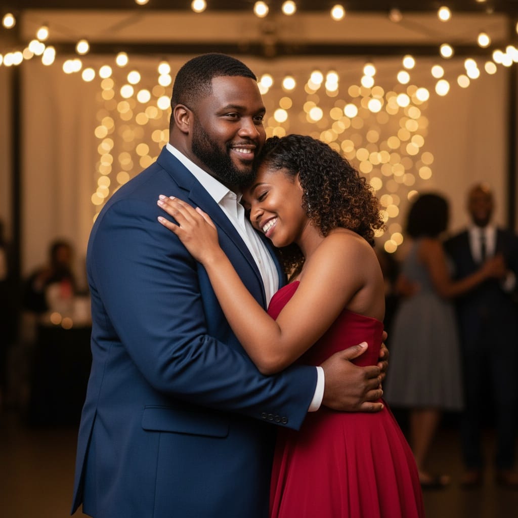 plus_size black man dancing together celebration 38834864