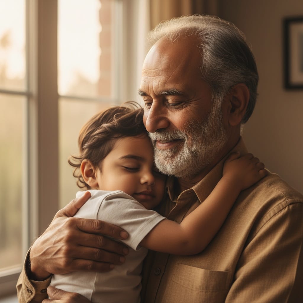 plus_size indian man close portrait embrace 56591543