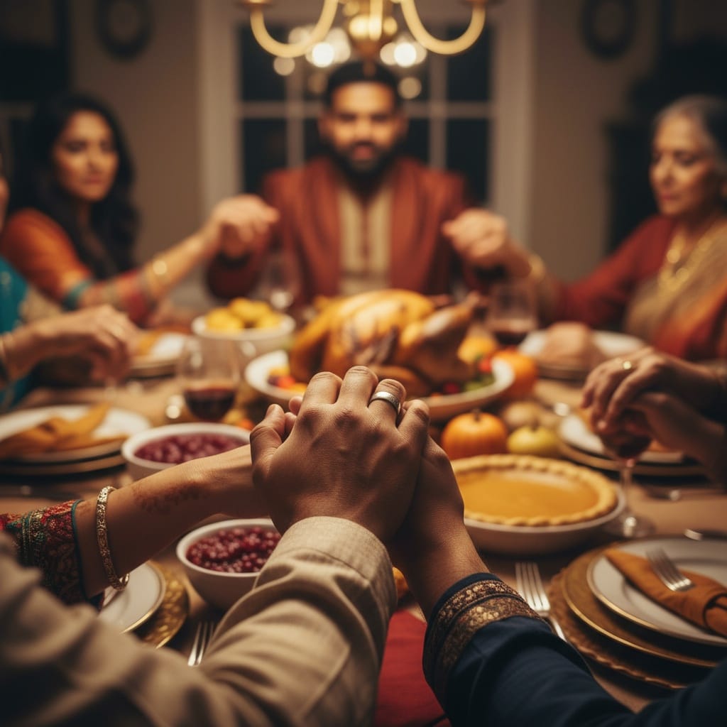 plus_size indian man gratitude hands together 32040365