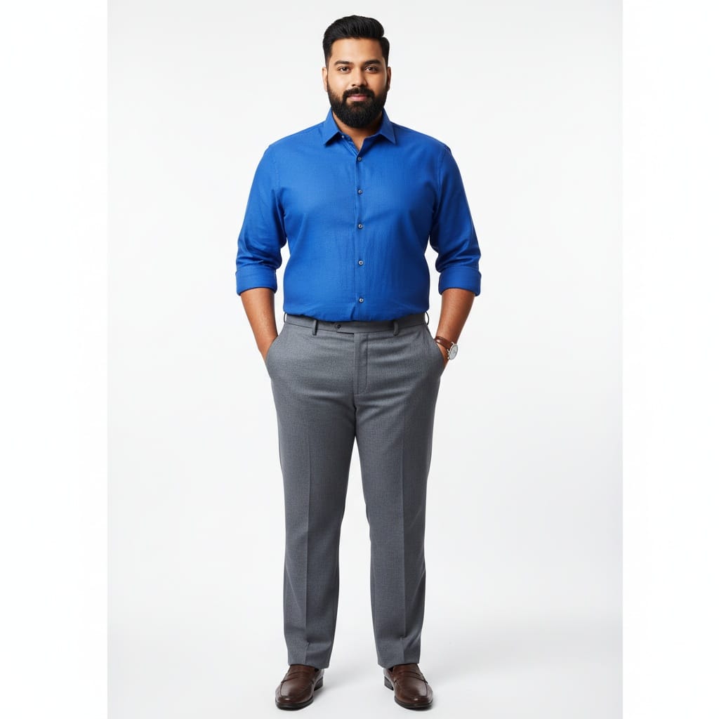 plus_size indian man studio fashion full body 91033369