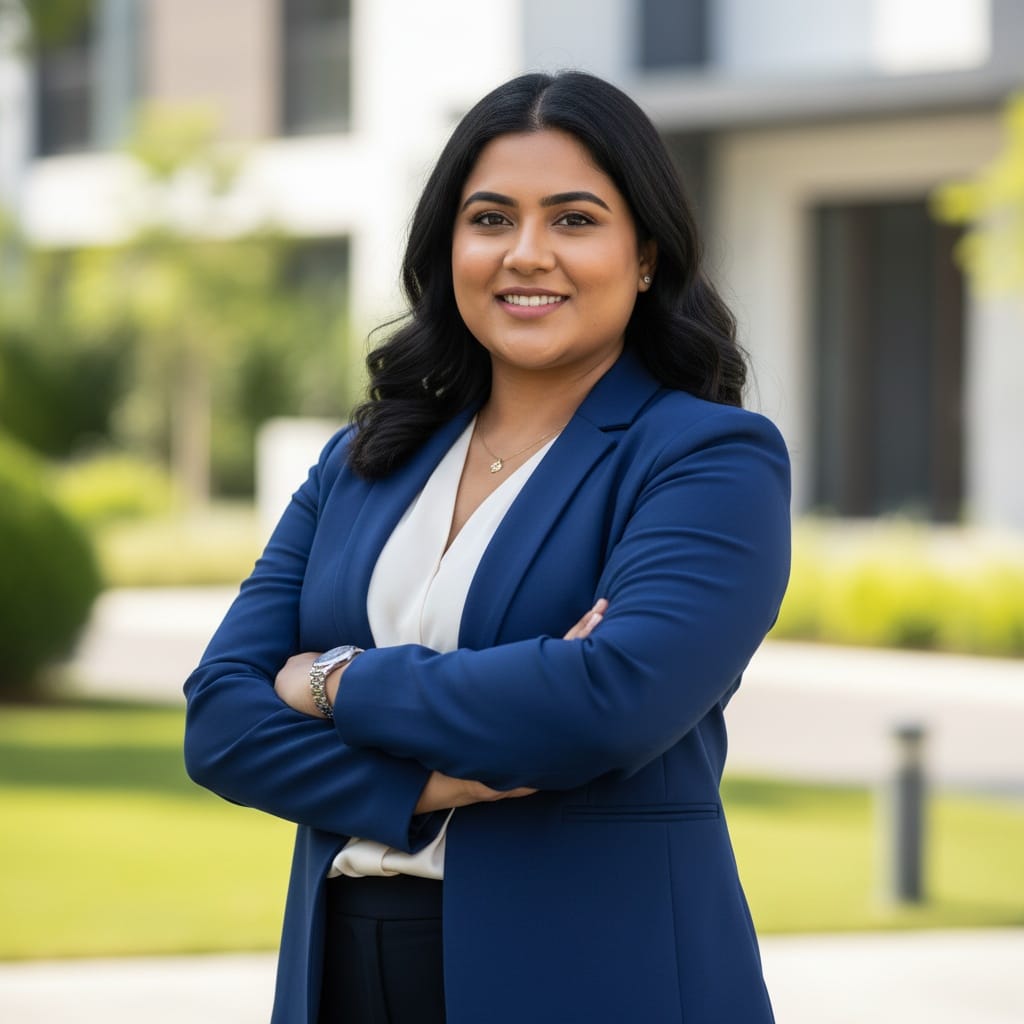 plus_size indian woman arms crossed confident 23477565