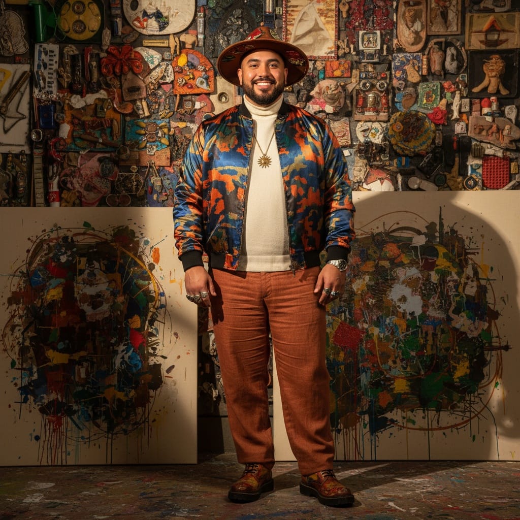 plus_size latino man artistic creative expression 31306352