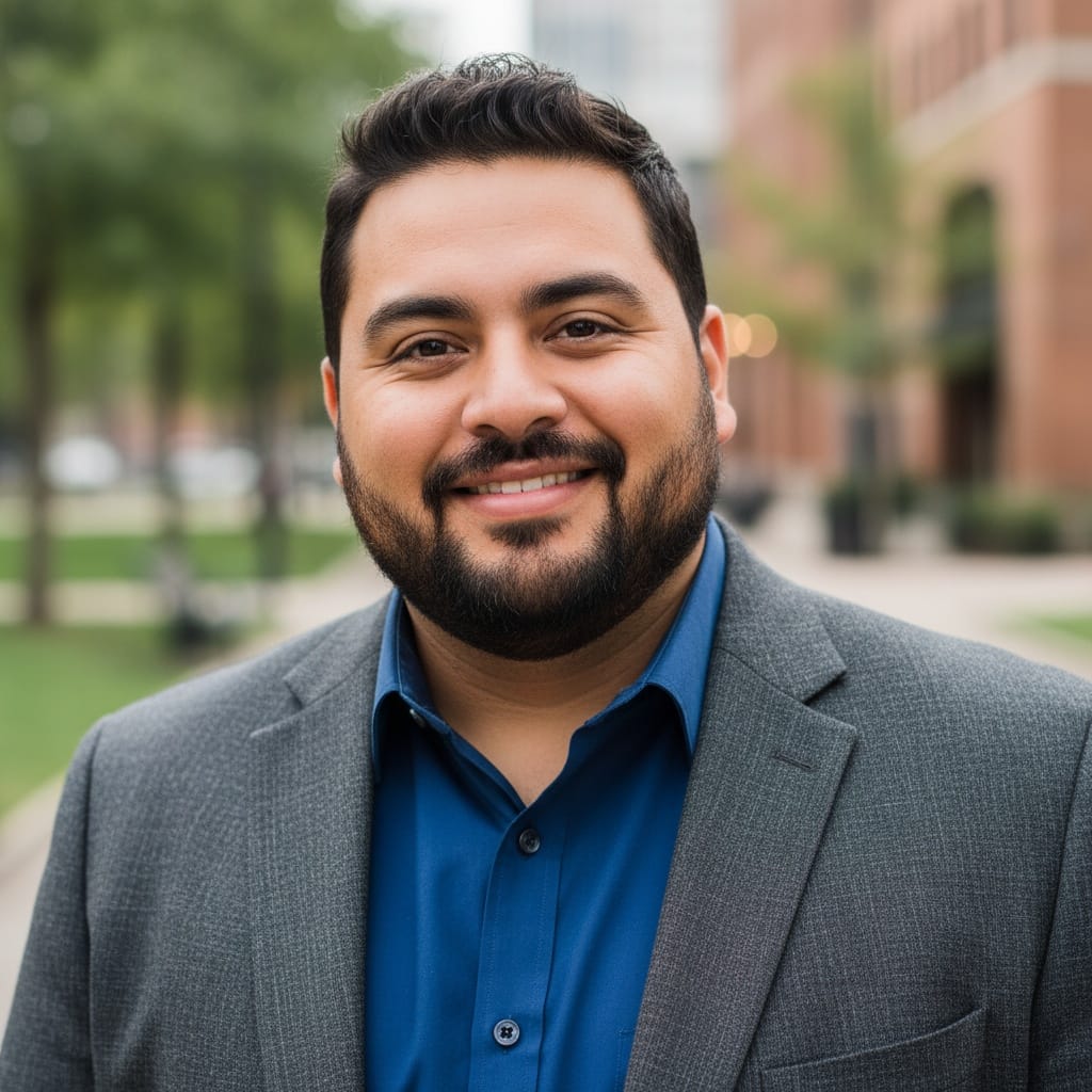 plus_size latino man close up eye contact 88933650