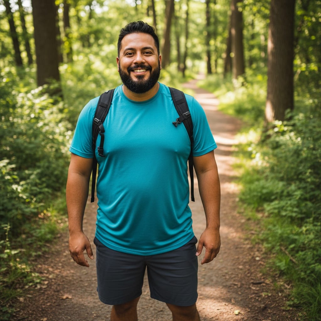 plus_size latino man outdoor adventure active 77872352