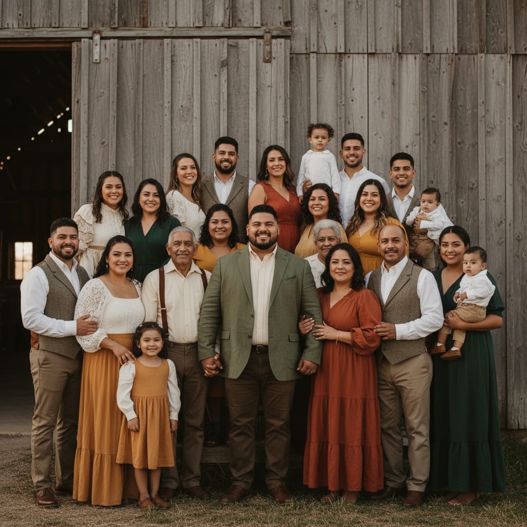 plus_size latino man rustic barn venue 66217097