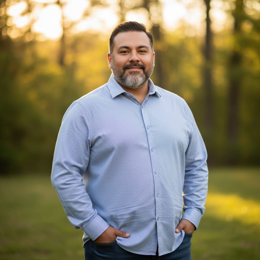 plus_size latino man sophisticated casual outdoor 51034701