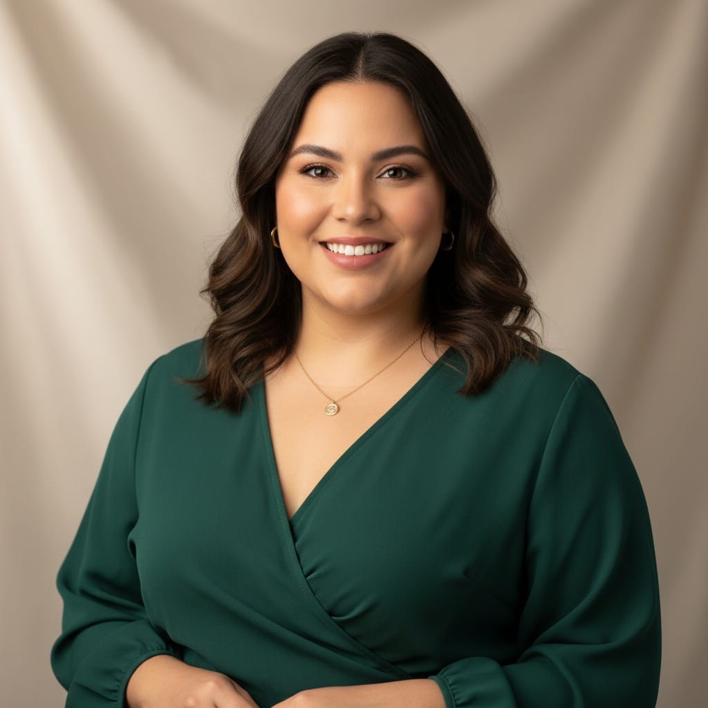 plus_size latino woman classic indoor portrait 64970520