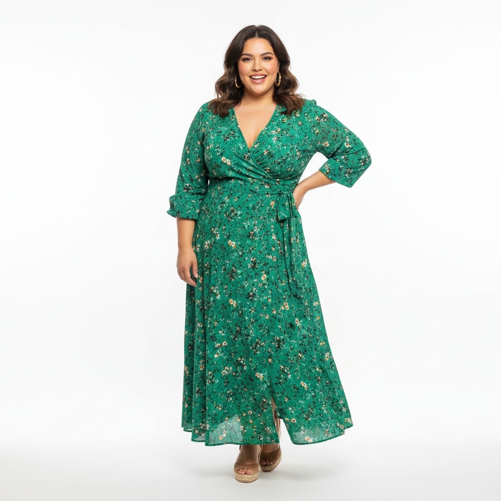 plus_size latino woman studio fashion full body 68370970
