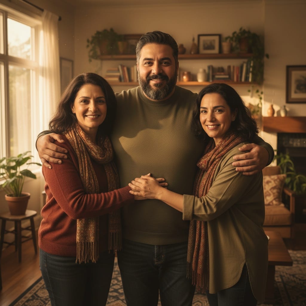plus_size middle_eastern man intimate sibling group 44822629