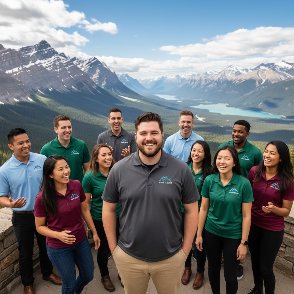 plus_size white man group photo scenic overlook 39553743