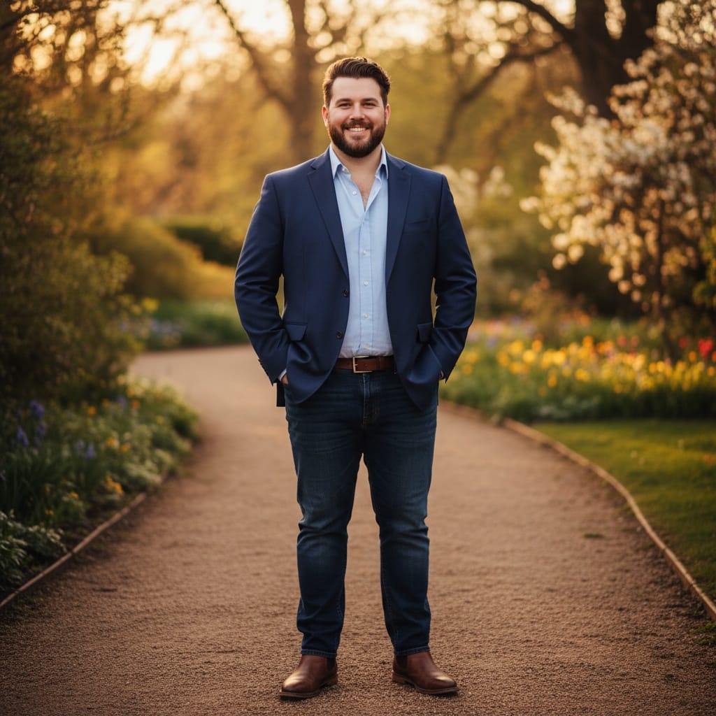 plus_size white man outdoor natural light full 71970885