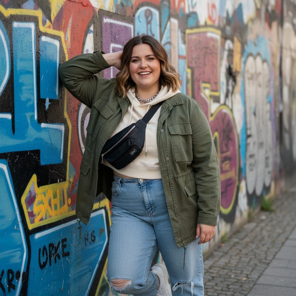 plus_size white woman east side gallery graffiti 50089034