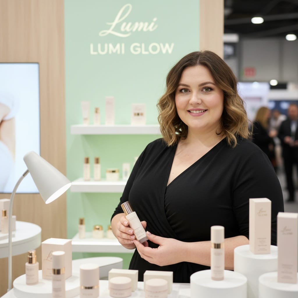 plus_size white woman product display closeup 42871381