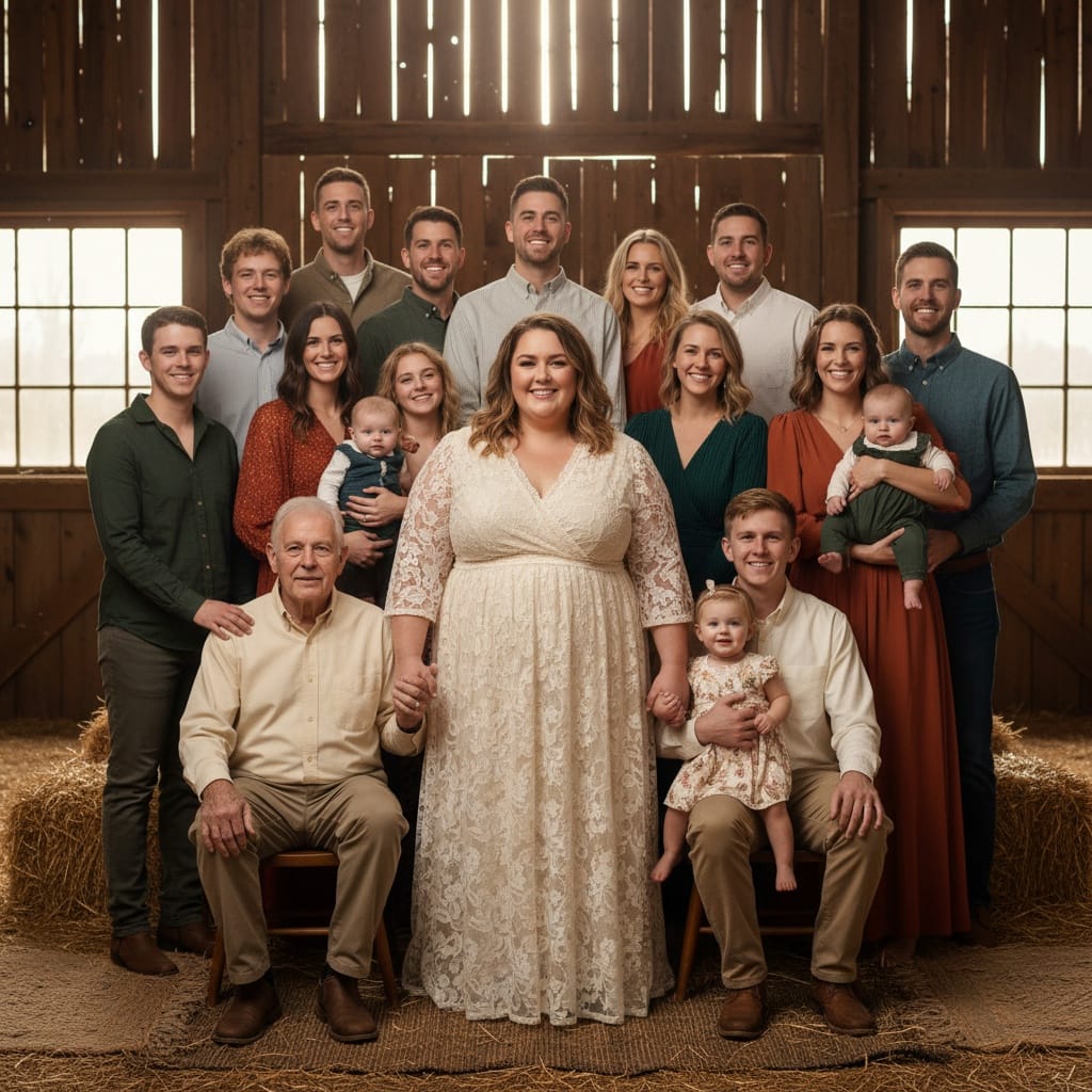 plus_size white woman rustic barn venue 33164337