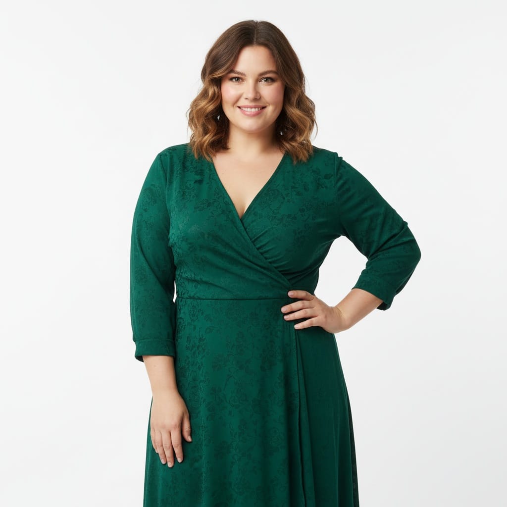 plus_size white woman studio fashion full body 88307246