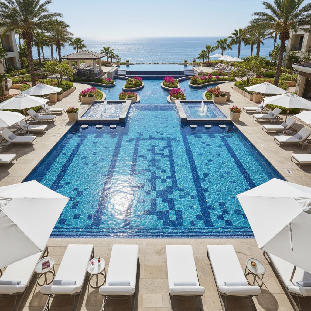 pool or water feature aerial 10867030
