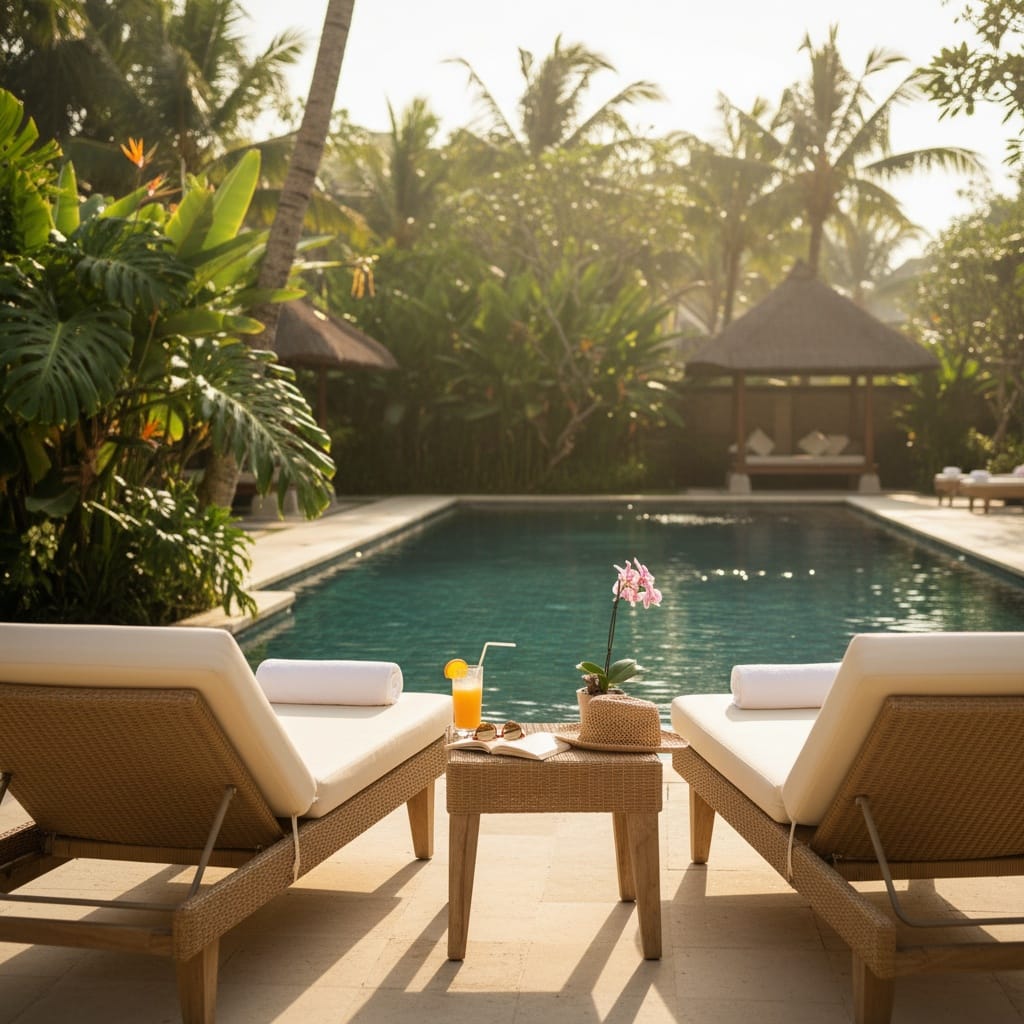 poolside lounge lifestyle 57910363
