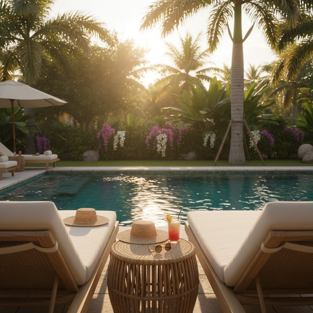 poolside lounge lifestyle 72072719