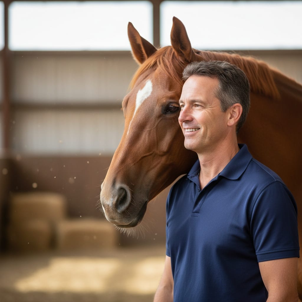 professional headshot with horse 57897117