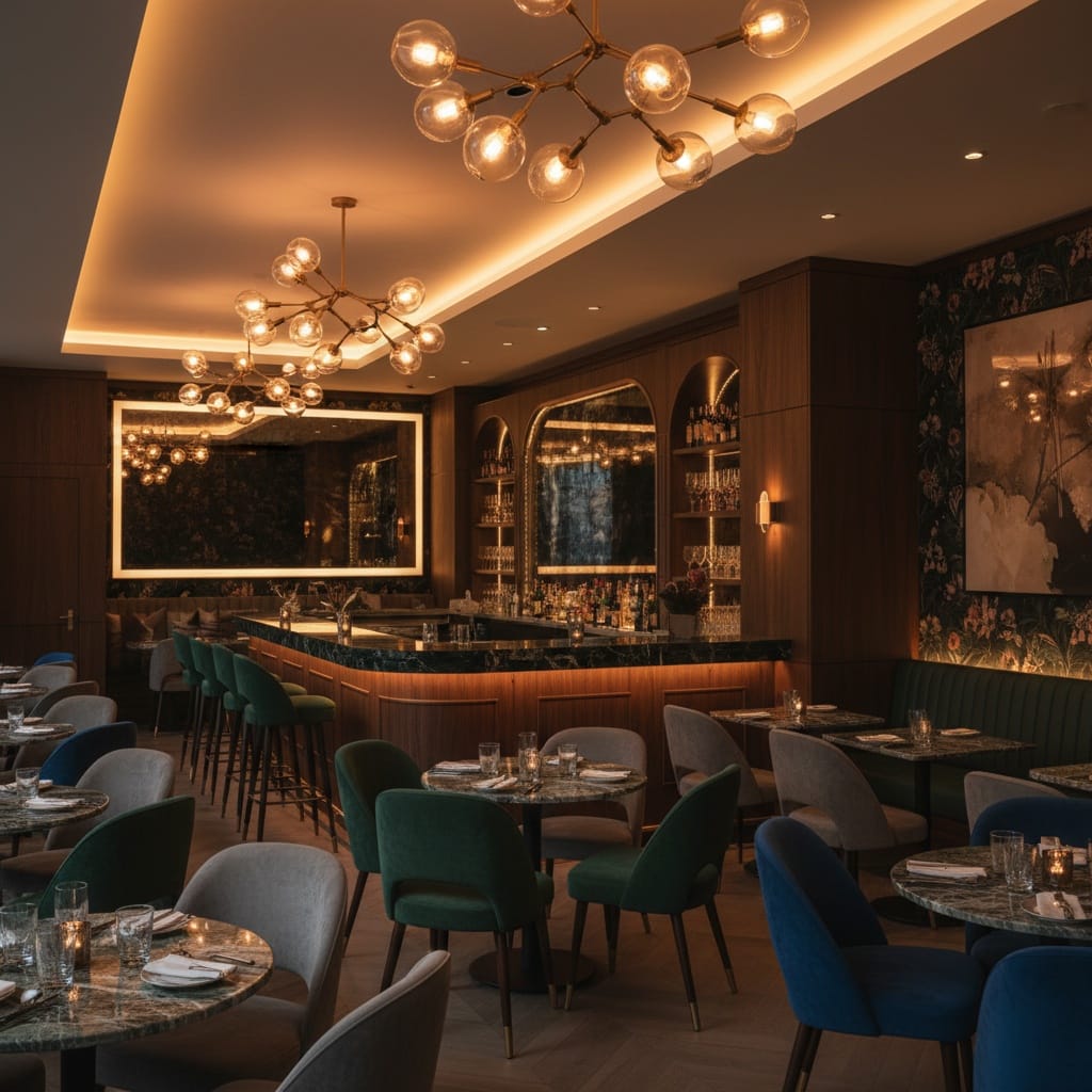restaurant bar ambiance 68754430