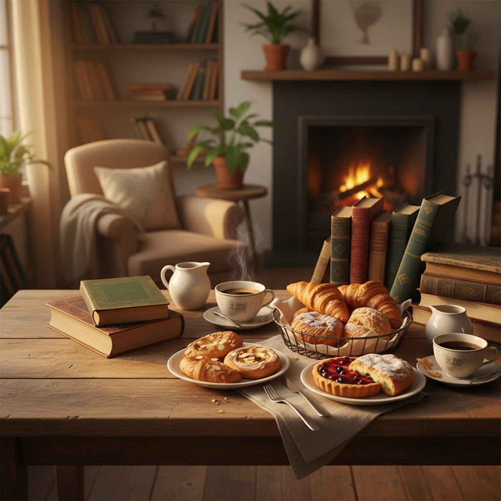 rustic wood table scene 98139535