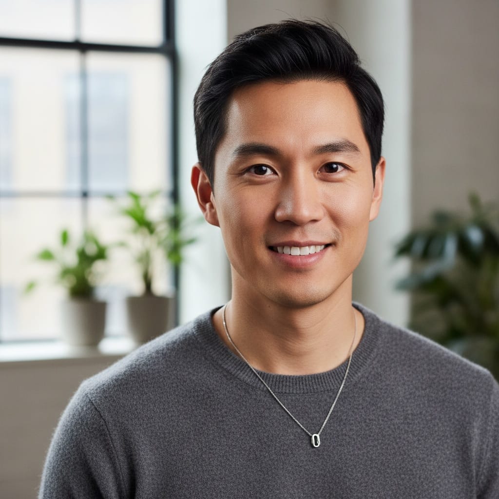 slim asian man close up detail focus 76312303