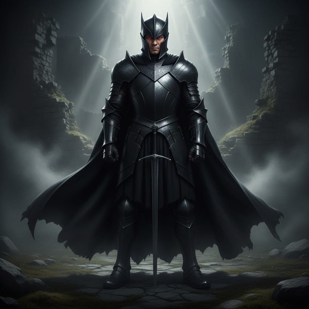 slim asian man dark knight dramatic 16279728