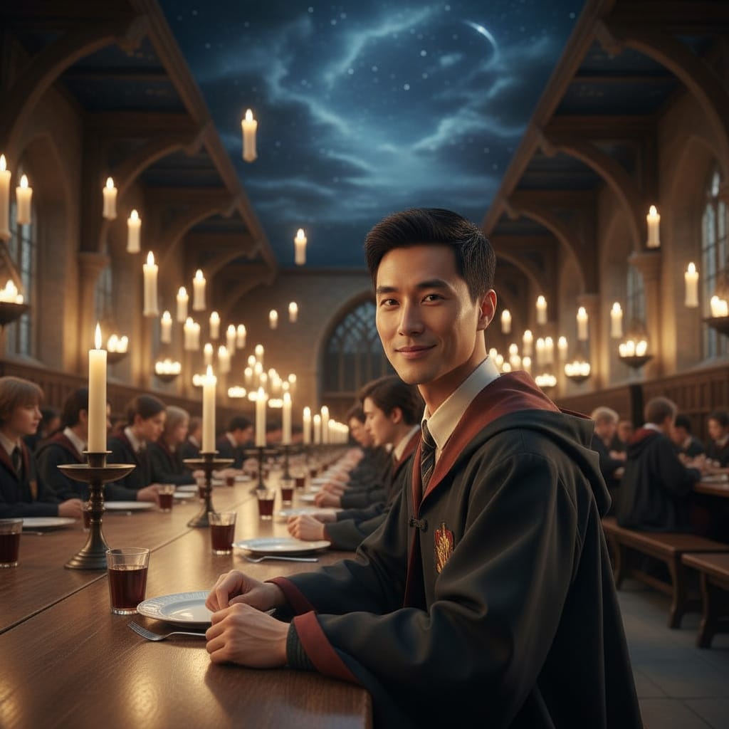 slim asian man great hall feast 63518584