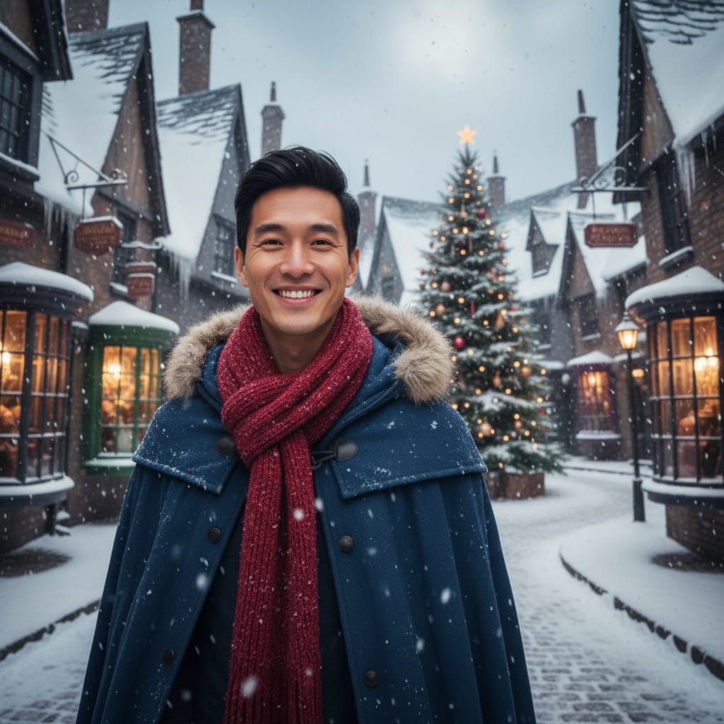 slim asian man hogsmeade village 34316757