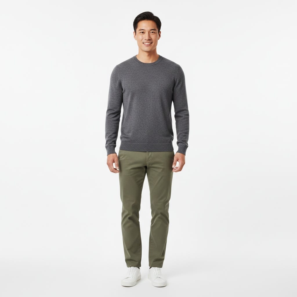 slim asian man minimal studio white background 36966984