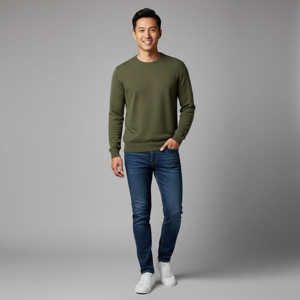 slim asian man three quarter portfolio staple 83429945