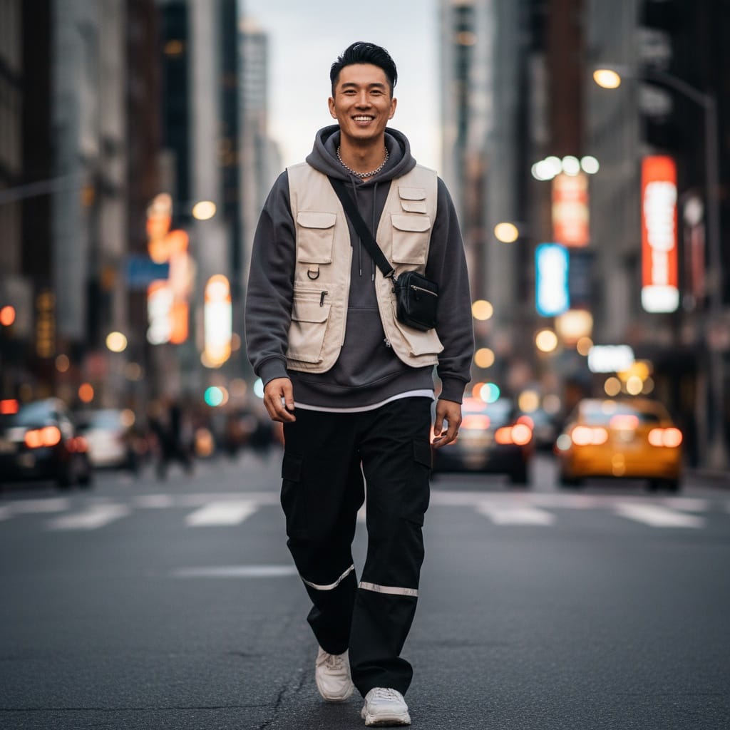 slim asian man urban city street style 30158134