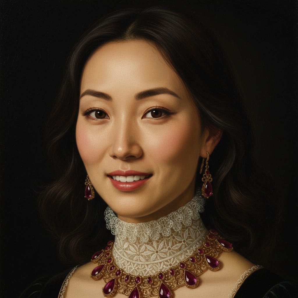 slim asian woman close up jewelry detail 79583870