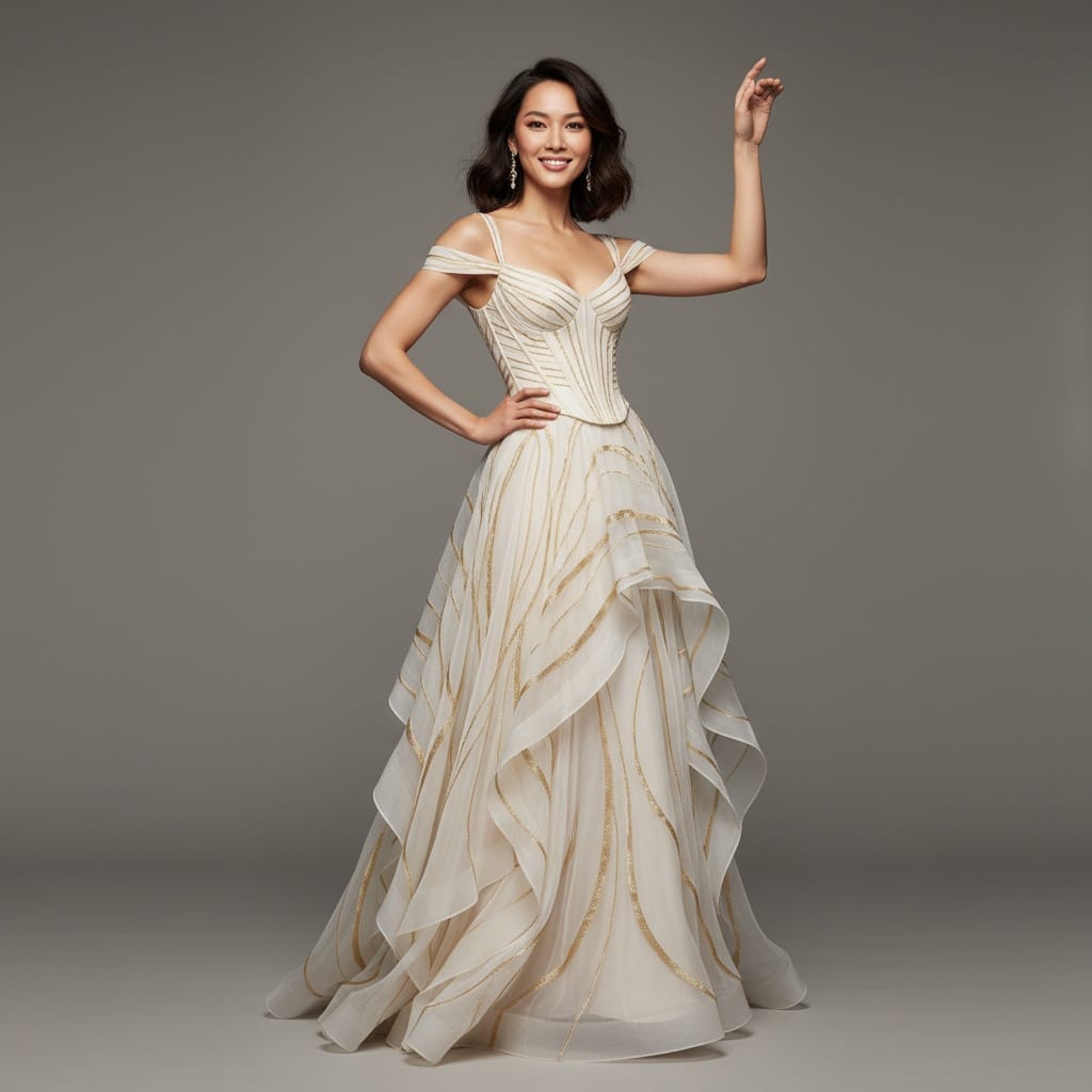 slim asian woman full length editorial 34261468