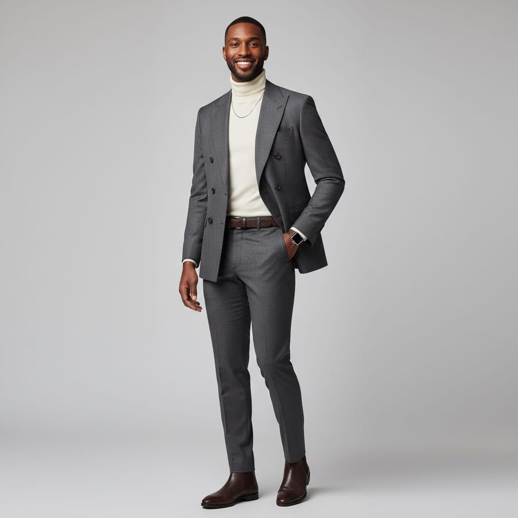 slim black man full length editorial 71632894
