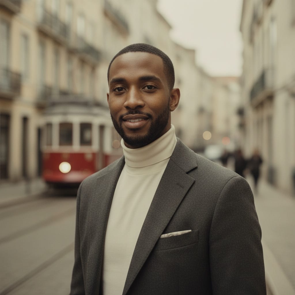 slim black man vintage film aesthetic 40790534