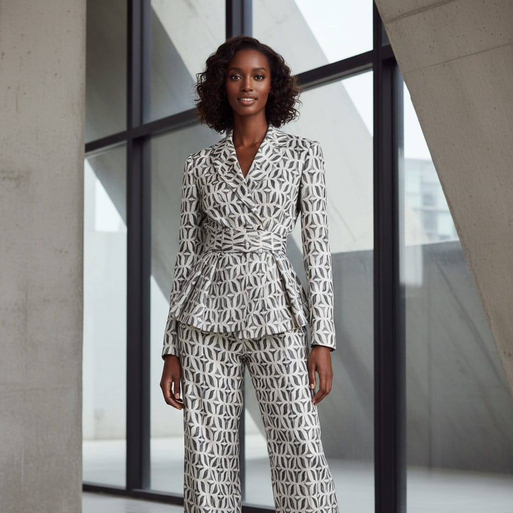 slim black woman architectural location 55141490