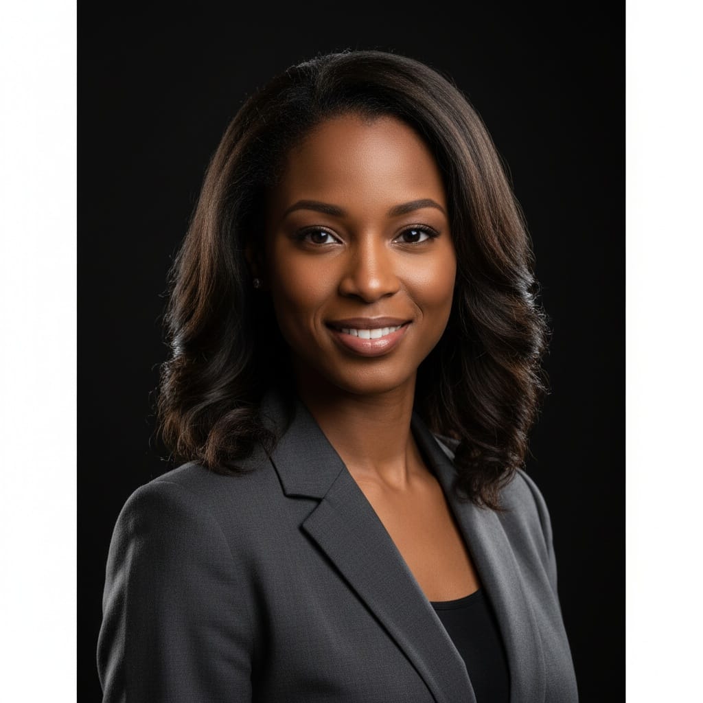 slim black woman dark dramatic background 29529222