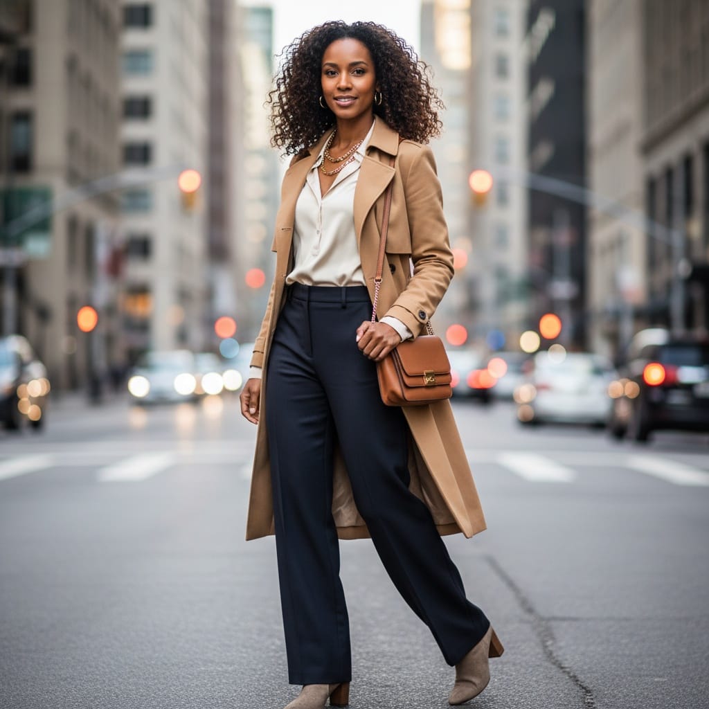 slim black woman urban street style full body 51837786