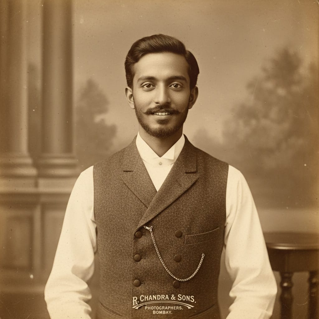slim indian man cabinet card formal 28194126