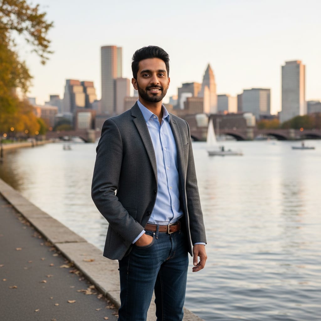 slim indian man charles river esplanade 21317915