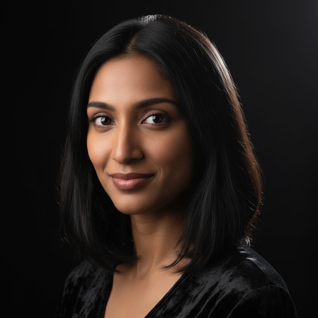 slim indian woman dramatic low key lighting 17388973