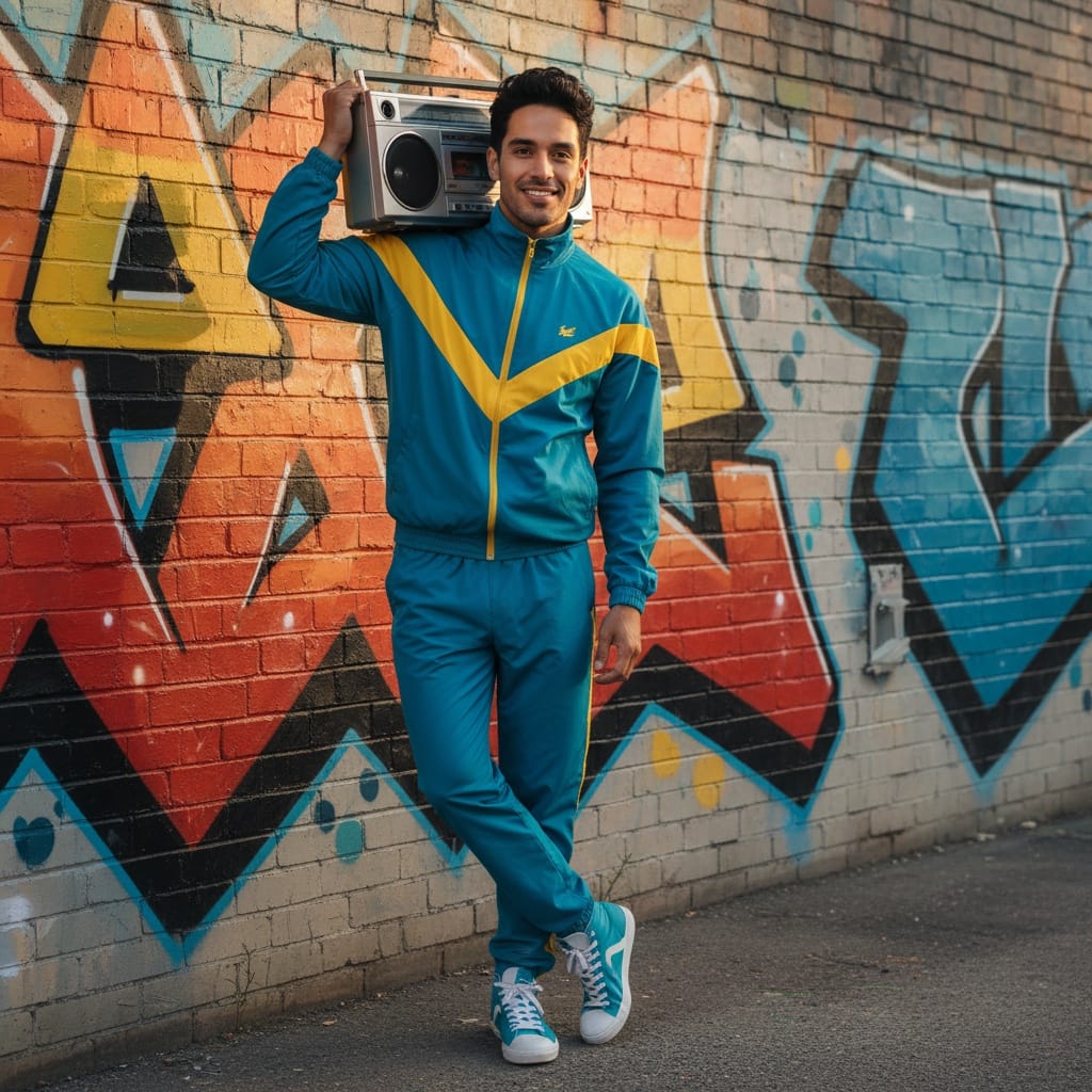 slim latino man boombox street style 91033109