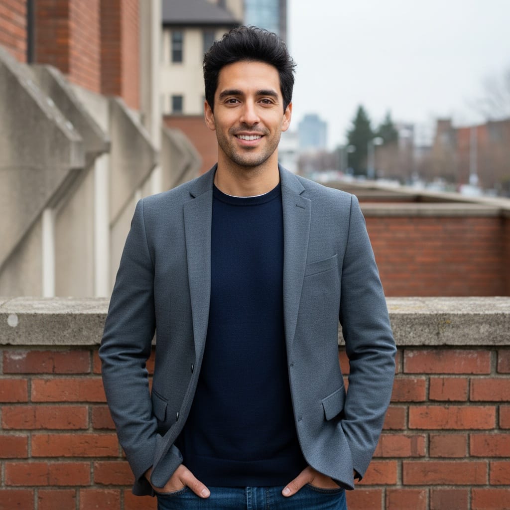 slim latino man outdoor urban backdrop 39757978