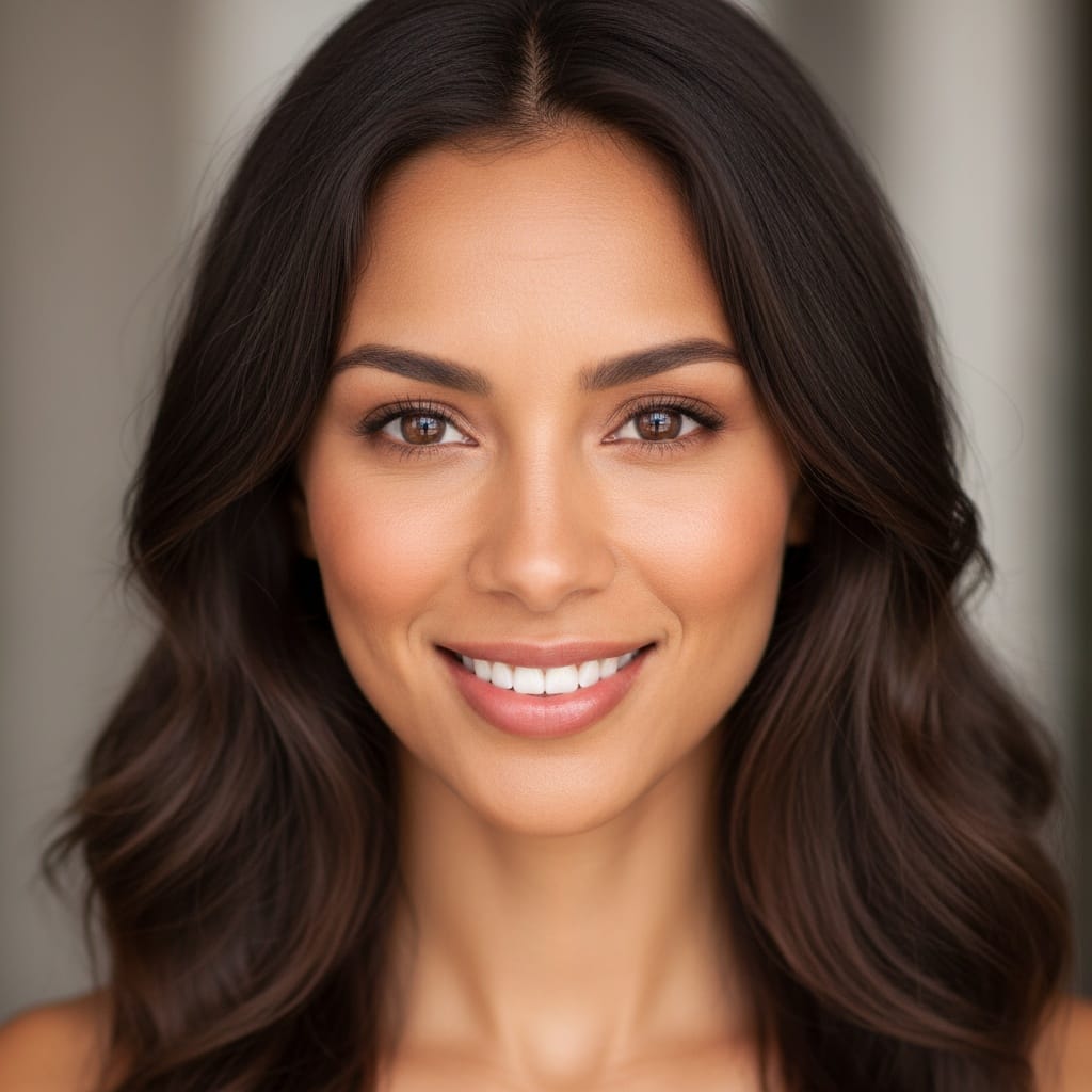slim latino woman close up beauty portrait 65895869